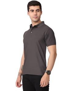 Logotipo bordado personalizado 95% algodón 5% Spandex nuevo diseño Color sólido Polo transpirable hombre Golf uniforme de negocios - Product Image 4