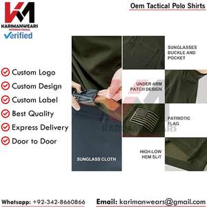 Camiseta de Polo Táctica Profesional para Paintball, Protección UV, Secado Rápido, Uniforme de Entrenamiento, Diseño Personalizado, Fabricante de Marca Privada - Product Image 2