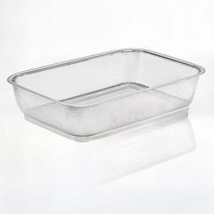 Panier de rangement ventilé en fil métallique – Organisateur élégant pour garde-manger domestique - Product Image 6