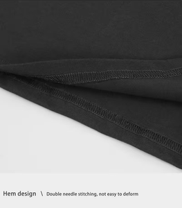 Camiseta de Algodón Oversize Unisex con Cuello Mock, Estampado Gráfico por Sublimación Personalizado, Lavado Ácido, Transpirable y de Secado Rápido, Tallas Grandes - Product Image 5