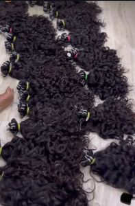 High Selling 2025 Natural <b>Curly</b> Virgin Unprocessed Cuticles Aligne Tangle-Free Double Weft Indian Human Hair <b>Extensions</b> - Product Image 4