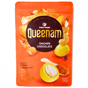 Le best-seller de l'usine : Délicieuses dragées chocolatées OEM/ODM en gros HALAL 75G, amandes et noix de cajou enrobées de chocolat Shichimi, en-cas - Product Image 1