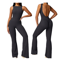 Body Deportivo de Invierno sin Costuras, Tejido y Bordado, Cintura Alta, Cuello en V, Sin Mangas, Largo Completo, Secado Rápido