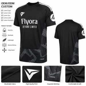 เสื้อยืดกีฬาคอกลมแขนสั้นทรงเรโทรสำหรับผู้ชาย แบบ OEM ODM ผลิตตามสั่ง แห้งเร็ว ระบายอากาศได้ดี เหมาะสำหรับการฝึกซ้อมและการแข่งขัน - Product Image 3