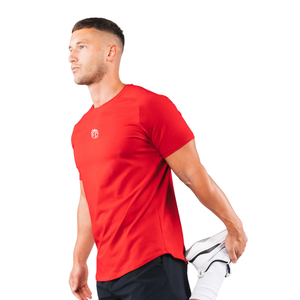 เสื้อยืดแขนสั้น Force Core Mens Carmine แฟชั่นเสื้อผ้ากีฬา ผ้าฝ้ายพรีเมียม เสื้อยิมใส่สบาย ทันสมัย ขายส่งจำนวนมาก - Product Image 3