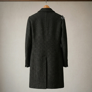 Ropa Masónica Herencia Delta Sigma, Elegante Abrigo de Lana para Mujer, Manga Larga, Largo Midi - Product Image 3