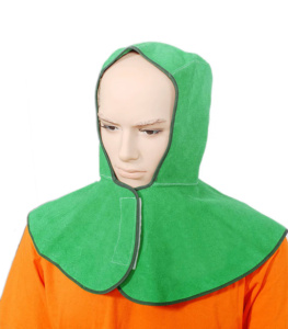 Vente Flash : Cagoule de Soudure en Cuir de Vachette Fendu de Qualité Supérieure, Résistante au Feu, Certifiée CE, pour la Protection Industrielle - Product Image 4