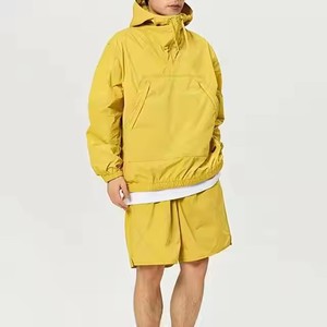 High Quality Custom Printed Reflective Zip up Nylon Polyester Windbreaker Jacket and Track Pants <b>Set</b> Tracksuit for Men new - Product Image 2