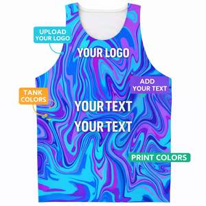 Débardeur de sport personnalisé en coton/élasthanne tricoté respirant pour homme, faible MOQ, vente en gros, haute qualité, tenue décontractée 220g - Product Image 2