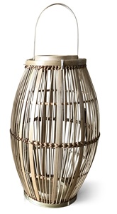 Best Selling Bamboo Rattan <b>Lantern</b> with Handle for Indoor Outdoor Home Decoration - Product Image 4