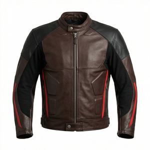 Veste de moto en cuir véritable pour homme de qualité supérieure, nouvelle arrivée, vestes de moto d'hiver, protections amovibles, personnalisables - Product Image 1