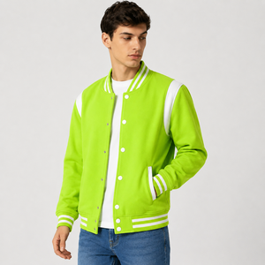Stylish <b>Canvas</b> Varsity Jacket Offering Breathable Comfort Smooth Texture Timeless Athletic Charm Casual Street Inspired Winter - Product Image 1