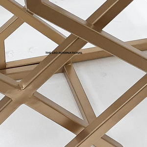 Ensemble de 2 meubles contemporains de haute qualité en acier inoxydable et marbre, portables, pour petits appartements - Product Image 2