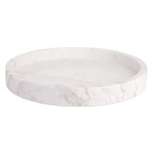 Brown Marble Round Tray <b>Set</b> Luxury Decorative Trays for Home Kitchen Premium Marble Platter Elegant <b>Serving</b> <b>Dish</b> <b>Set</b> - Product Image 5