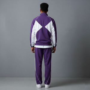Conjunto Deportivo de 2 Piezas para Hombre, Chaqueta Cortavientos con Capucha de Invierno OEM/ODM, 100% Algodón, Logotipo Impreso DTF Personalizado, Ligero, Estilo Urbano - Product Image 5