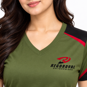 Ropa casual cómoda y elástica para mujer, camisetas con cuello en V para combinar con jeans, faldas y shorts, de calidad y modernas. - Product Image 4