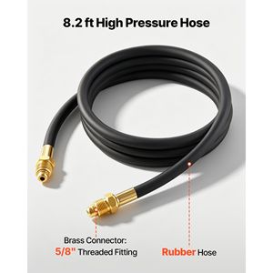 เกจวัดแรงดันอาร์กอน CO2 สำหรับเชื่อมพร้อมสายยางยาว 8.2 ฟุต 0-60 SCFH 0-4000 PSI วัสดุทองเหลืองสำหรับ TIG/MIG - Product Image 6