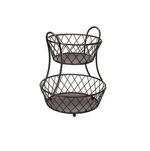 Panier à fruits en fer de qualité supérieure avec une grande corbeille pour organiser les fruits frais de manière soignée - Product Image 1