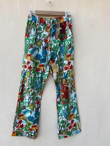 Indian Cotton Pajama Set: Floral Print Women's <b>PJs</b> - Product Image 3