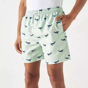 Shorts de Baño para Hombre de Secado Rápido, Transpirables, de Color Sólido, con Etiqueta Privada OEM, Elásticos en Cuatro Direcciones, de Poliéster - Product Image 2