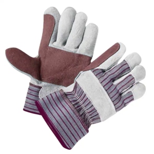 Top Grade Reinforced Cowhide Split Leather Work <b>Gloves</b> <b>Long</b> Lasting Soft Comfortable Safety Cotton <b>Gloves</b> with Features - Product Image 6