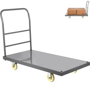 Carrello Utilitario Piatto con Capacità di 900 kg, Ruote in Nylon da 5 Pollici, Struttura Robusta in Acciaio, Dimensioni 119 cm L x 61 cm L x 81 cm H - Product Image 1