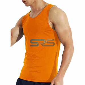 Men's Polyester Casual Summer Gym Clothing Sleeveless Workout Tank <b>Top</b> Fitness Sportswear Quick Dry - Product Image 2