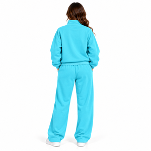 Survêtement décontracté deux pièces en molleton pour femme, nouvelle collection automne/hiver 2024, avec logo personnalisé, style sport et streetwear - Product Image 2