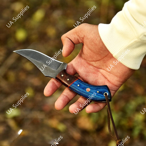 Cuchillo de Supervivencia Fijo de Acero al Carbono Forjado a Mano con Hoja de Punta Caída y Mango Ergonómico de Madera para Camping y Bricolaje OEM/ODM - Product Image 4