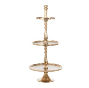 Support à gâteau en aluminium de fabrication fiable, finition lisse, pour table de desserts moderne, offrant une surface d'exposition propre et polie - Product Image 1