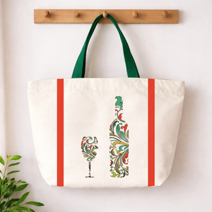 กระเป๋าชายหาดผ้าแคนวาสขนาด 10 ออนซ์ ทนทาน พิมพ์โลโก้ได้ ใช้ซ้ำได้ ราคาประหยัด ลายผ้าไหมปอกระเจา สำหรับใส่ของช้อปปิ้ง เป็นมิตรกับสิ่งแวดล้อม พร้อมเชือกหิ้ว - Product Image 3