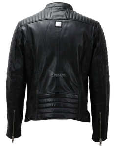 Chaqueta de Motociclista de Cuero Genuino para Hombre, Fabricante Mayorista, Chaqueta de Carreras de Cuero Vacuno Real con Protección Blindada CE 2026 - Product Image 2