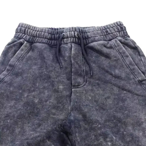Shorts Bermuda en coton lavé pour homme INDEX, taille élastique avec cordon de serrage, couleur unie, décontracté, pour l'été - Product Image 6