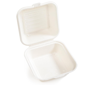 Boîtes alimentaires jetables écologiques compostables résistantes et imperméables en bagasse naturelle (fibre de canne à sucre) pour plats à emporter - Product Image 2