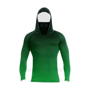 Sudadera con capucha de pesca de manga larga para hombre, unisex, nuevo diseño, protección solar, fabricada en fábrica, ropa de pesca de poliéster. - Product Image 3