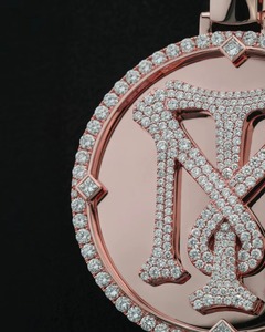 <b>Custom</b> Iced Out Pendant Round Cut Moisasnite <b>Name</b> Letter Pendant HipHop Charm 925 Silver Moissanite Diamond Pendant for <b>Necklace</b> - Product Image 6