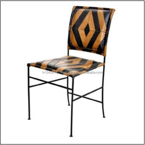 Chaise de bar de restaurant rustique moderne cadre en métal doux enduit de poudre pour dîner à la maison atelier dîners - Product Image 4