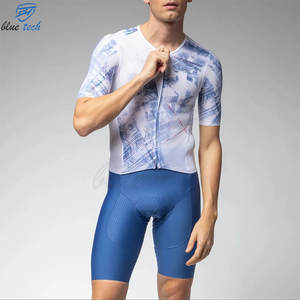 Ensemble de maillots de cyclisme personnalisés avec logo pour hommes, vêtements de vélo respirants, uniforme de VTT et de vélo de route, tissu à séchage rapide, impression par transfert par sublimation - Product Image 4