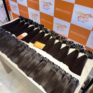 Extensiones de cabello humano virgen y recto de hueso negro sin procesar, proveedor de cabello humano alineado con cutícula de grado 12A, venta al por mayor vietnamita - Product Image 3