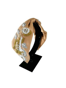 Serre-tête de luxe tendance, accessoire de cheveux de créateur pour soirée, bandeau rembourré à sequins pour femmes et filles, accessoires de mode - Product Image 4