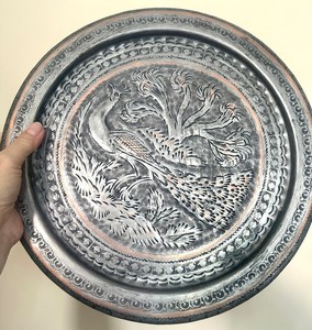 Assiette de présentation ronde moderne en acier inoxydable, aspect cristal, écologique et non toxique, pour la décoration de mariage - Product Image 5