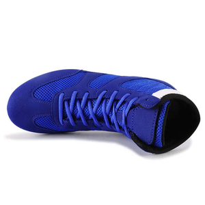 Zapatillas de entrenamiento de boxeo y lucha libre de cuero genuino ligero de alta calidad, personalizadas al por mayor, con forro de malla, para hombre y mujer, invierno, ¡Gran oferta! - Product Image 3