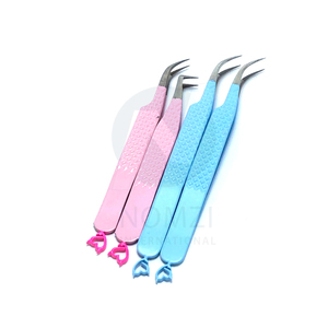 Pinzas de Acero Inoxidable de Primera Calidad para Pestañas, Punta Ultrafina para Extensiones de Pestañas 3D/6D, Diseño Dorado, 10 mm de Longitud - Product Image 4