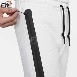 Vente Chaude en Gros – Pantalon de Jogging Ample en Coton avec Logo Personnalisé, Style Streetwear Décontracté, Coupe Large et Rayures Latérales Superposées pour Hommes - Product Image 4