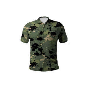 Camiseta de golf de secado rápido para hombre, de alta calidad, personalizada, colorida, con sublimación 3D, talla grande, con cremallera, tipo polo. - Product Image 5