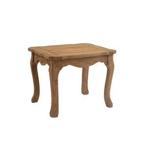 Table à manger rectangulaire en bois massif traditionnelle, pieds sculptés, design moderne fait main, imperméable, écologique, durable, assemblage facile - Product Image 1