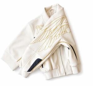 Chaqueta de Invierno para Hombre, de Cuero PU, Resistente al Viento, con Bordado de Cadena Dorada, Cuello Camisero, Cierre de Cremallera, Manga Regular, Color Sólido - Product Image 4
