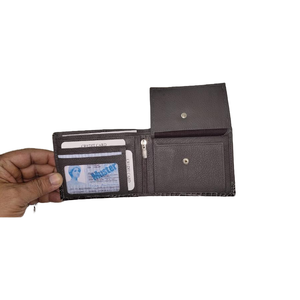 Vente en gros Portefeuille multifonctionnel en cuir de vache véritable en peau de buffle Cadeau d'installation BSGI original tendance pour hommes - Product Image 1