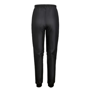 Men's Black Elastic Waist Lightweight Vintage Printed Wide Leg Sweatpants Casual Breathable Knitted 100% Cotton <b>Summer</b> Wear - Product Image 1