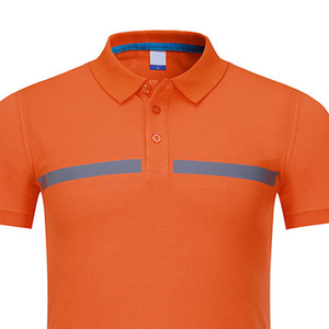 Safety Polo Shirt Reflective <b>Construction</b> Hi-Viz Worker Wear Safety T-Shirts with Pockets Visibility Customize Workwear Polo - Product Image 2